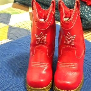Gymboree red toddler boots